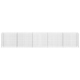 NNEVL Gabion Raised Bed Galvanised Steel 450x30x90 cm
