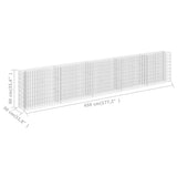 NNEVL Gabion Raised Bed Galvanised Steel 450x30x90 cm