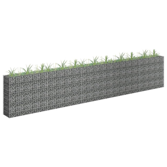NNEVL Gabion Raised Bed Galvanised Steel 450x30x90 cm