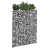 NNEVL Trapezium Gabion Raised Bed Galvanised Steel 100x20x100 cm