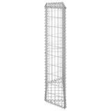 NNEVL Trapezium Gabion Raised Bed Galvanised Steel 100x20x100 cm