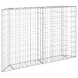NNEVL Trapezium Gabion Raised Bed Galvanised Steel 150x20x100 cm