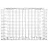 NNEVL Trapezium Gabion Raised Bed Galvanised Steel 150x20x100 cm