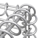 NNEVL Trapezium Gabion Raised Bed Galvanised Steel 150x20x100 cm