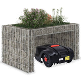 NNEVL Lawn Mower Garage with Raised Bed 110x80x60 cm Steel Wire