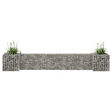 NNEVL H-Shaped Gabion Planter Steel Wire 260x40x40 cm