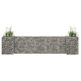 NNEVL H-Shaped Gabion Planter Steel Wire 260x40x60 cm