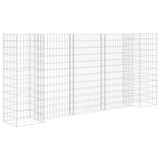 NNEVL H-Shaped Gabion Planter Steel Wire 260x40x120 cm
