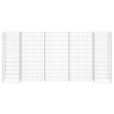 NNEVL H-Shaped Gabion Planter Steel Wire 260x40x120 cm