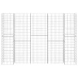 NNEVL H-Shaped Gabion Planter Steel Wire 260x40x180 cm
