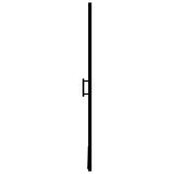 NNEVL Shower Door Tempered Glass 81x195 cm Black