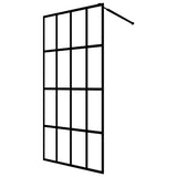NNEVL Walk-in Shower Screen Clear Tempered Glass 118x190 cm