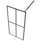 NNEVL Walk-in Shower Screen Clear Tempered Glass 100x195 cm