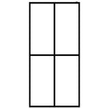 NNEVL Walk-in Shower Screen Frosted Tempered Glass 100x195 cm