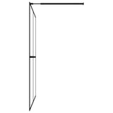 NNEVL Walk-in Shower Screen Frosted Tempered Glass 100x195 cm
