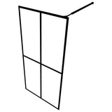 NNEVL Walk-in Shower Screen Frosted Tempered Glass 100x195 cm