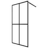 NNEVL Walk-in Shower Screen Frosted Tempered Glass 118x190 cm