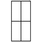 NNEVL Walk-in Shower Screen Frosted Tempered Glass 118x190 cm