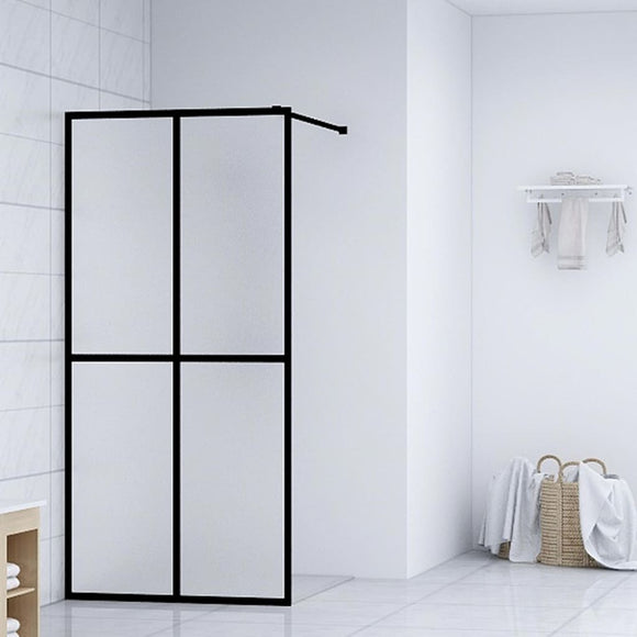 NNEVL Walk-in Shower Screen Frosted Tempered Glass 118x190 cm