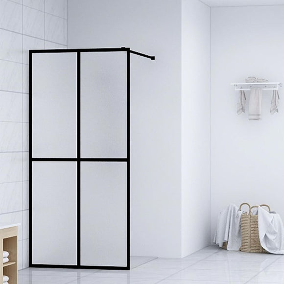 NNEVL Walk-in Shower Screen Frosted Tempered Glass 118x190 cm