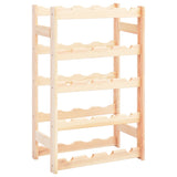 NNEVL Wine Rack for 20 Bottles Solid Wood Pine