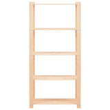 NNEVL 5-Tier Storage Rack 80x38x170 cm Solid Wood Pine 250 kg