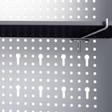 NNEVL Wall Mounted Tool Cabinet Industrial Style Metal Grey and Black