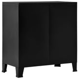 NNEVL Filing Cabinet with 4 Doors Industrial Black 75x40x80 cm Steel