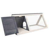 NNEVL Animal Rabbit Cage Grey Wood