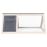NNEVL Animal Rabbit Cage Grey Wood