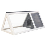 NNEVL Animal Rabbit Cage Grey Wood