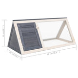 NNEVL Animal Rabbit Cage Grey Wood