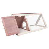 NNEVL Animal Rabbit Cage Brown Wood