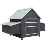 NNEVL Chicken Coop Grey 157x97x110 cm Wood