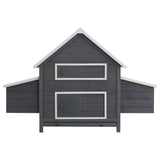 NNEVL Chicken Coop Grey 157x97x110 cm Wood