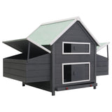 NNEVL Chicken Coop Grey 157x97x110 cm Wood