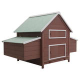 NNEVL Chicken Coop Brown 157x97x110 cm Wood