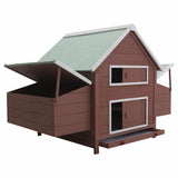 NNEVL Chicken Coop Brown 157x97x110 cm Wood