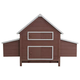 NNEVL Chicken Coop Brown 157x97x110 cm Wood