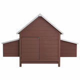 NNEVL Chicken Coop Brown 157x97x110 cm Wood