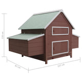 NNEVL Chicken Coop Brown 157x97x110 cm Wood