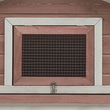 NNEVL Rabbit Hutch Mocha 310x70x87 cm Solid Pine & Fir Wood