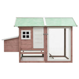 NNEVL Chicken Cage Mocha 170x81x110 cm Solid Pine & Fir Wood