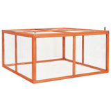 NNEVL Rabbit Hutch 124x120x60 cm Solid Firwood