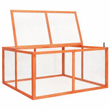 NNEVL Rabbit Hutch 124x120x60 cm Solid Firwood