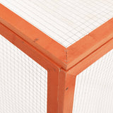 NNEVL Rabbit Hutch 124x120x60 cm Solid Firwood