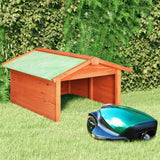 NNEVL Robotic Lawn Mower Garage 72x87x50 cm Solid Firwood