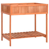 NNEVL Herb Planter 80x60x80 cm Solid Firwood