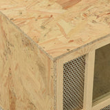 NNEVL Terrarium Engineered Wood 80x40x40 cm