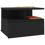NNEVL Floating Nightstands 2 pcs Black 40x31x27 cm Chipboard